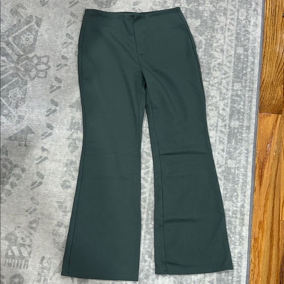HALARA Pants - HALARA Deep Green Flared Pants